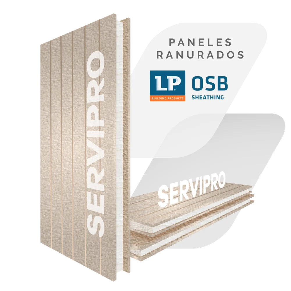 Panel ranurado fabricado por Servipro