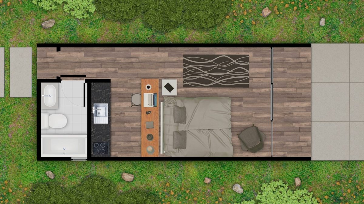 Planta del Kit 30 m²