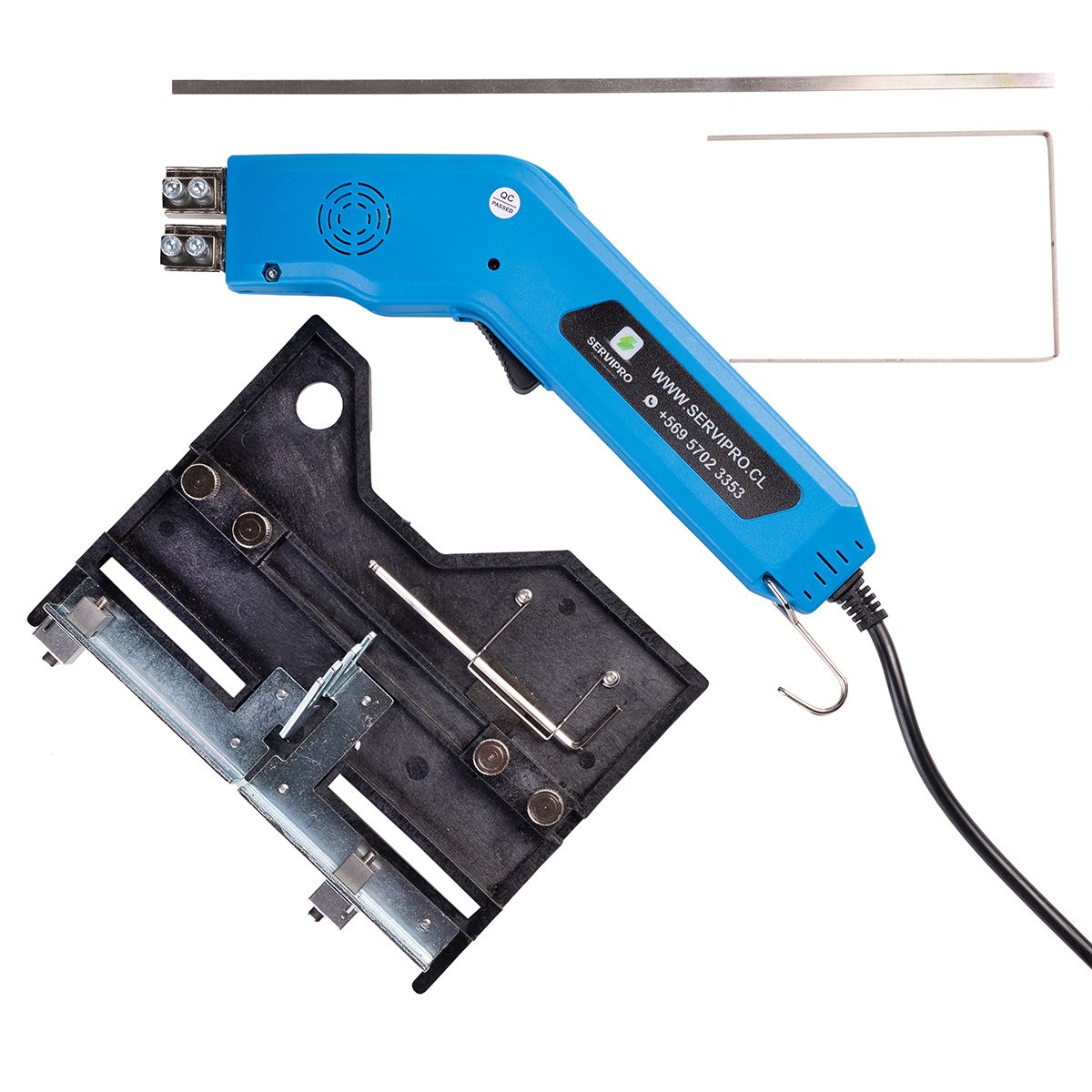 Rebajadora de paneles SIP con sus accesorios
