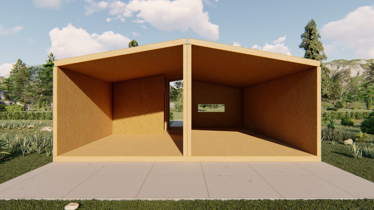 Despiece de paneles SIP del Kit 60 m²